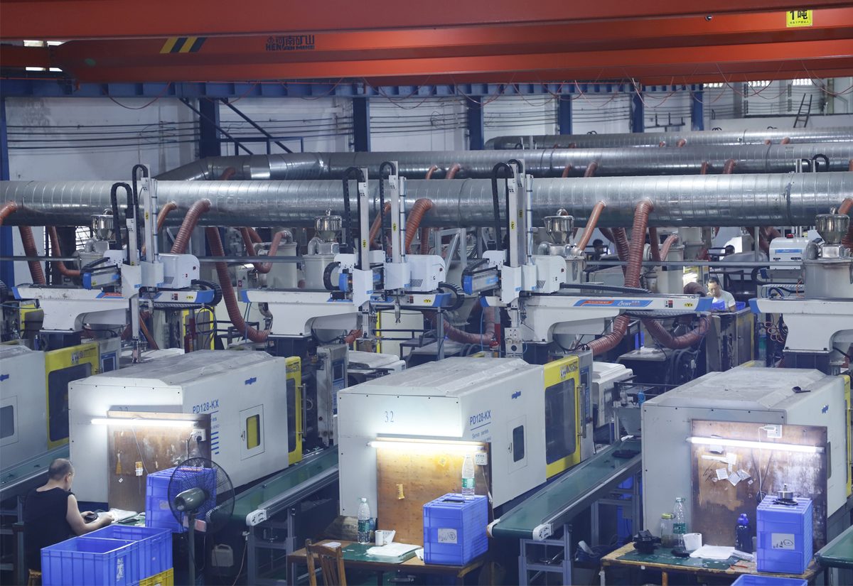 Automated take-out robots on production line